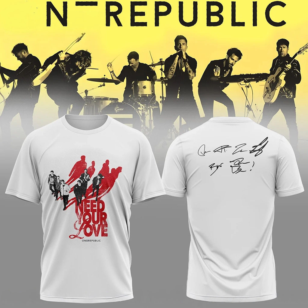 OneRepublic Merch 2026 Need Your Love T-Shirt Gift Ideas For Music Lovers - Kdjoy