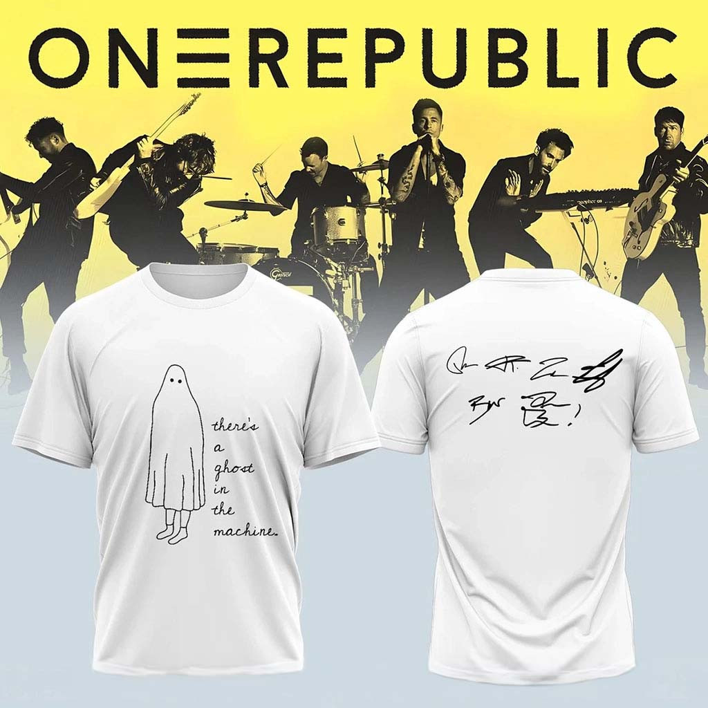 OneRepublic Merch 2026 There_s A Ghost In The Machine T-Shirt Signed Shirt Gift For Band Fans - Kdjoy OneRepublic Merch 2026 There_s A Ghost In The Machine T-Shirt Signed Shirt Gift For Band Fans - Kdjoy