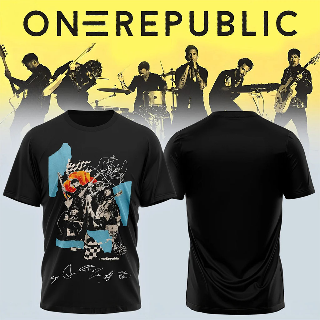 OneRepublic Merch 2026 Tour Collage T-Shirt OneRepublic Tour Merch Gift For Music Fans - Kdjoy OneRepublic Merch 2026 Tour Collage T-Shirt OneRepublic Tour Merch Gift For Music Fans - Kdjoy