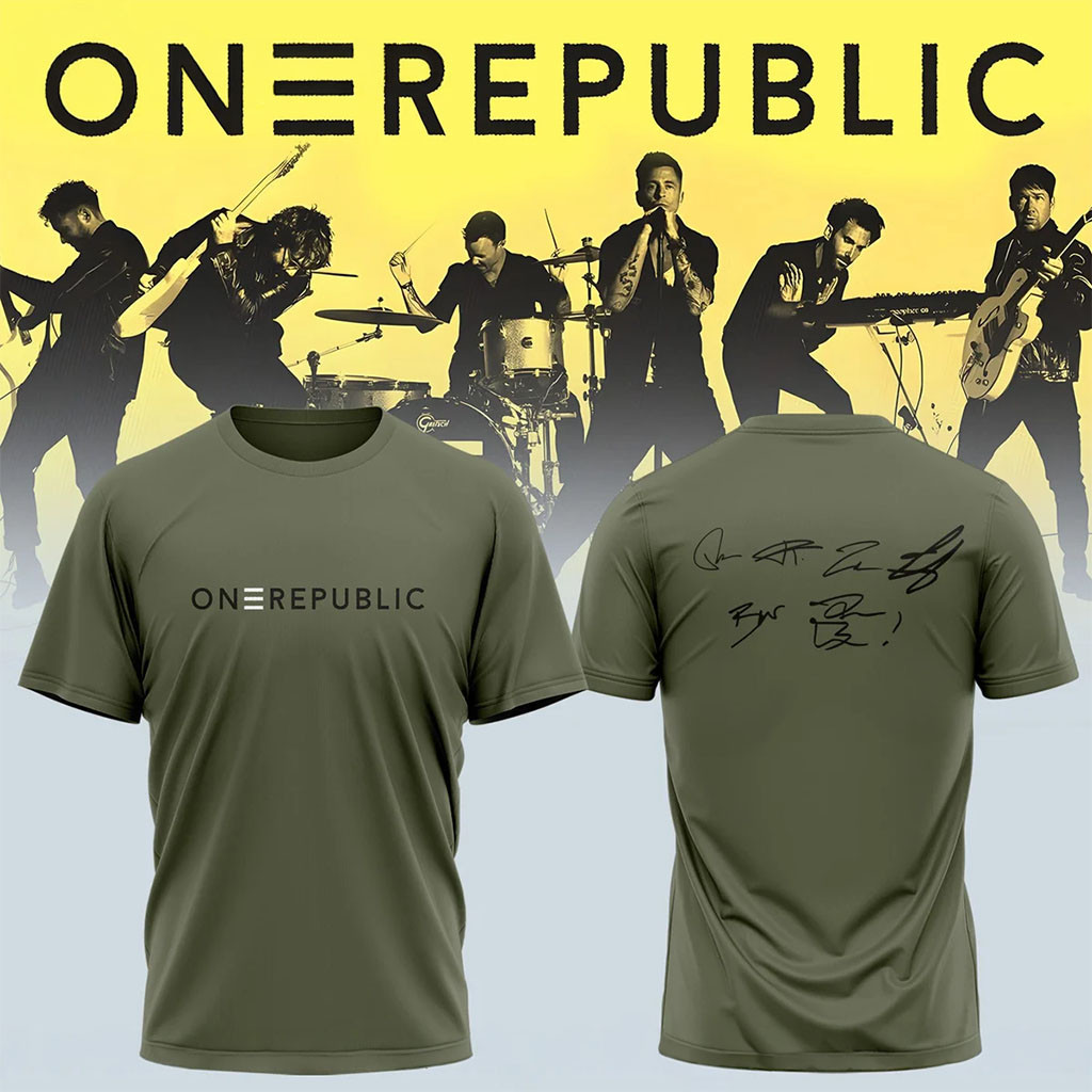 OneRepublic Signature T-Shirt 2026 OneRepublic Merch Present For Band Fans - Kdjoy OneRepublic Signature T-Shirt 2026 OneRepublic Merch Present For Band Fans - Kdjoy