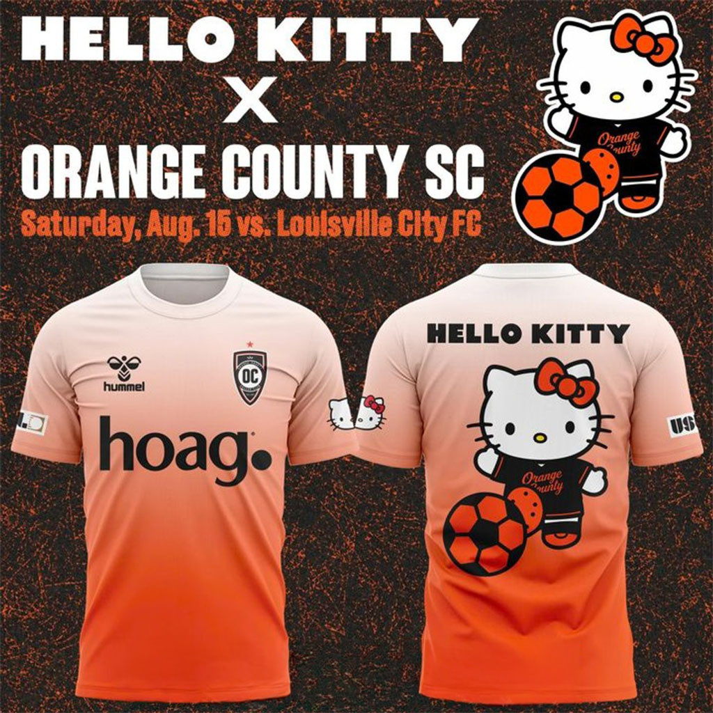 Orange County SC X Hello Kitty 2026 T-Shirt Orange County SC Merch Gift For Fans - Kdjoy Orange County SC X Hello Kitty 2026 T-Shirt Orange County SC Merch Gift For Fans - Kdjoy