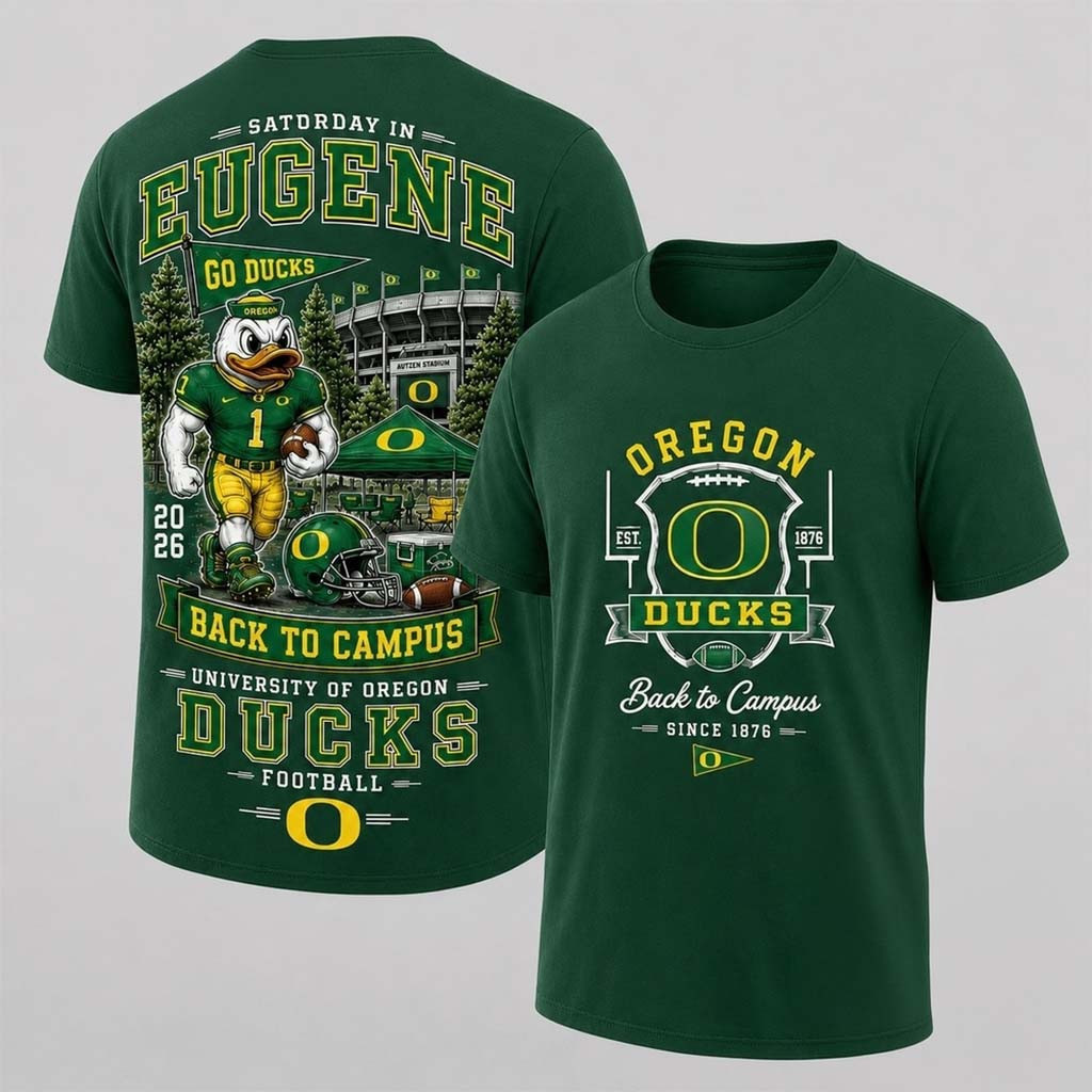 Oregon Ducks 2026 Back To Campus T-Shirt Oregon Ducks Merch Present For Football Lovers - Kdjoy