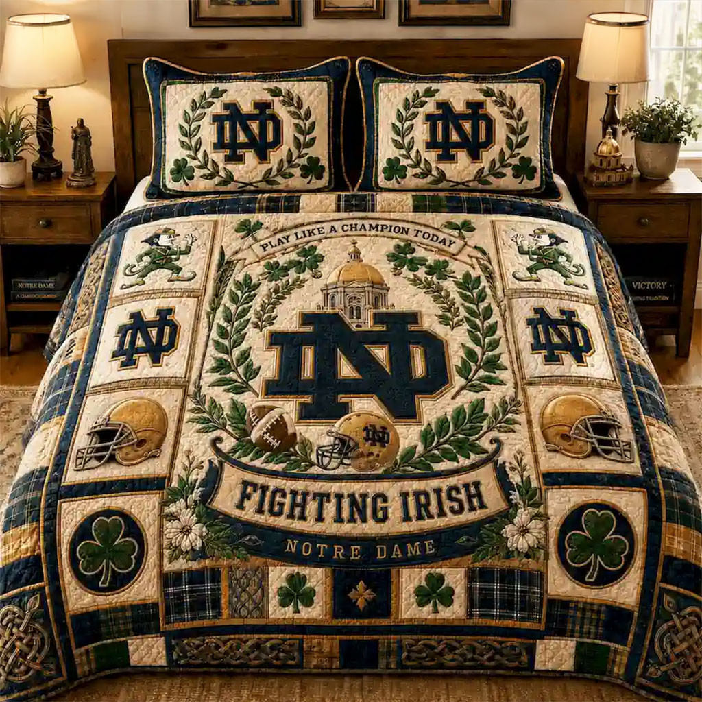 Oregon Ducks Mighty Oregon Quilt Bedding Set Duck Pride Comforter Sets Oregon Ducks Merch - Kdjoy