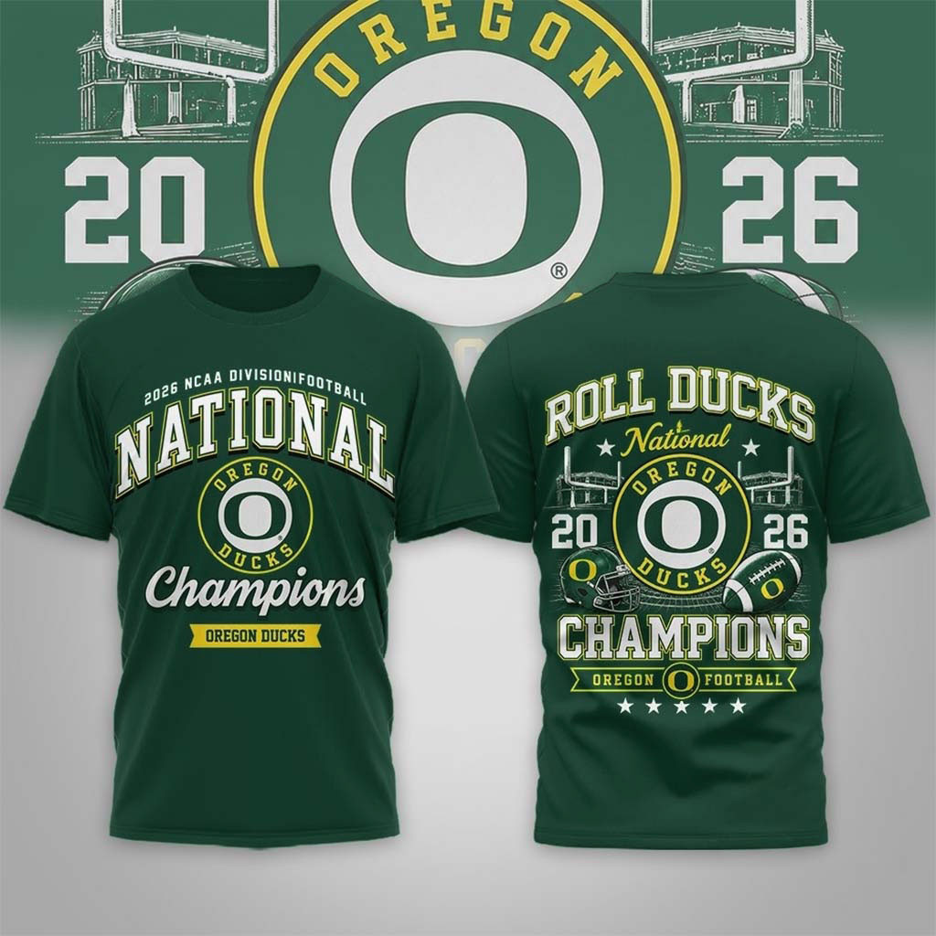 Oregon Ducks Road to Glory 2026 Football Champions Shirt Oregon Ducks Merch Fans Gifts - Kdjoy