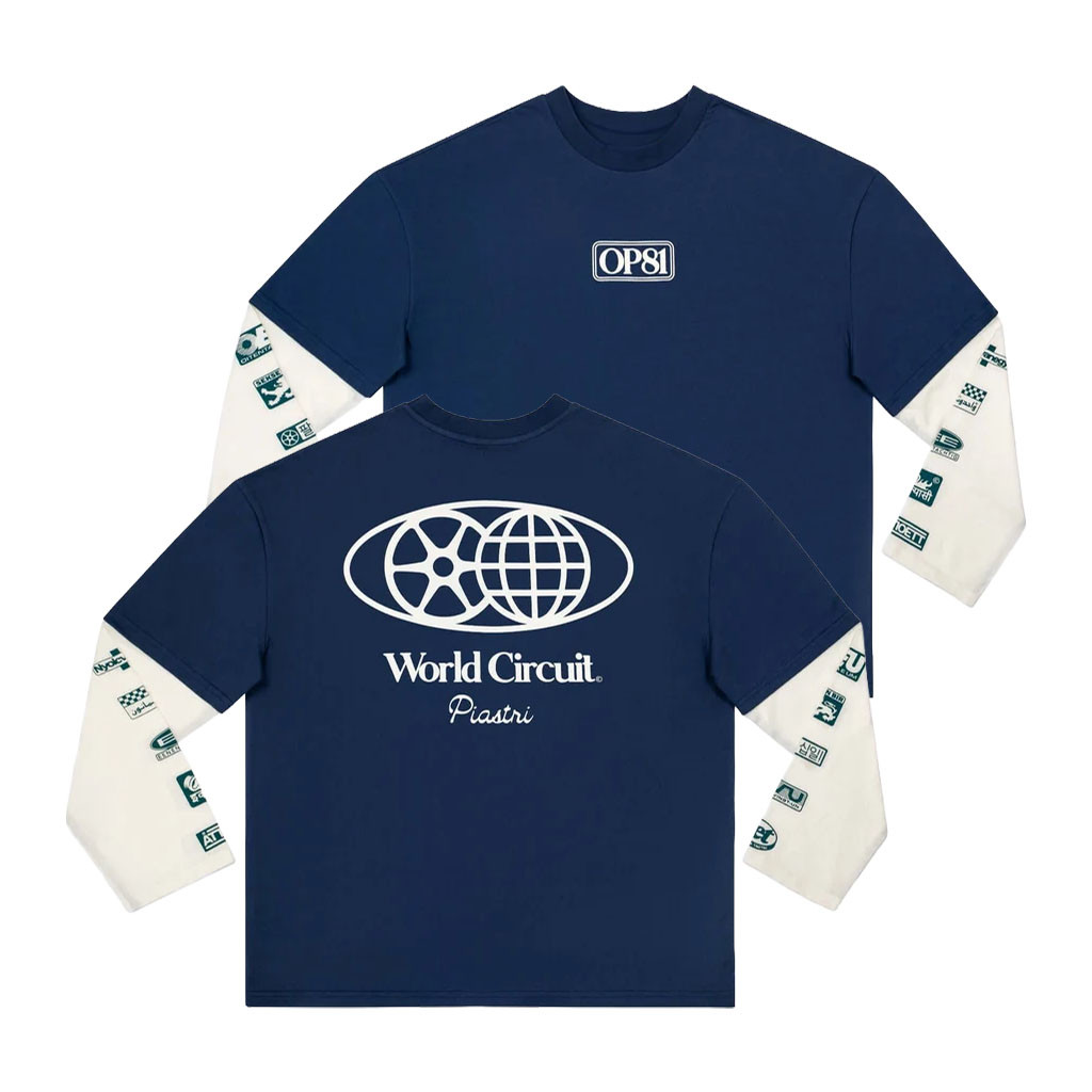Oscar Piastri Merch 2026 World Circuit Layered Long Sleeve Shirt Gift Ideas For F1 Fan - Kdjoy