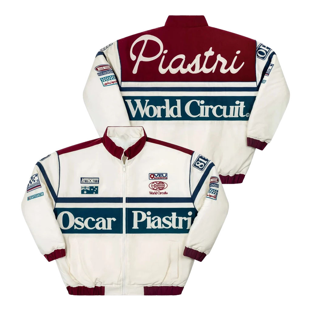 Oscar Piastri Merch 2026 World Circuit Race Jacket Best Gifts For F1 Fans - Kdjoy