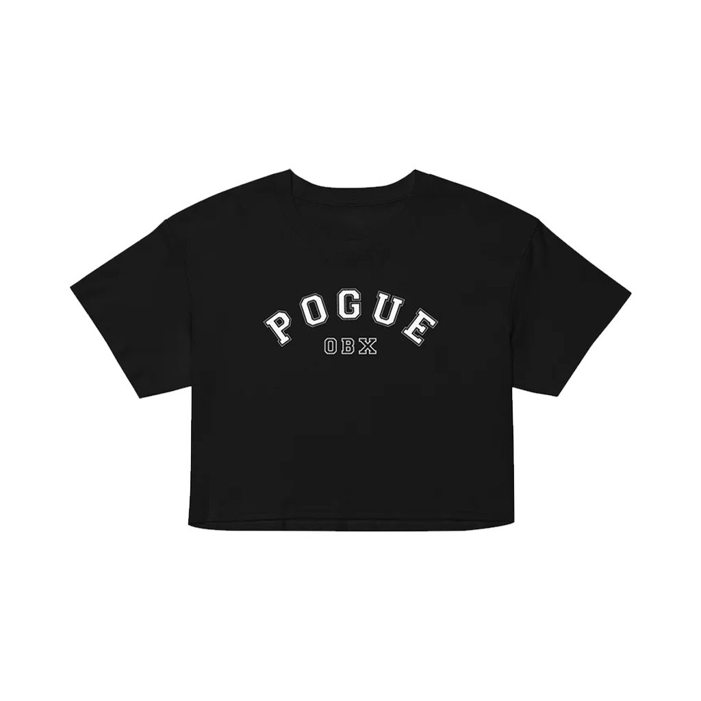 Outer Banks Merch 2026 Pogue OBX Crop Top Black Gift Ideas For Sisters - Kdjoy