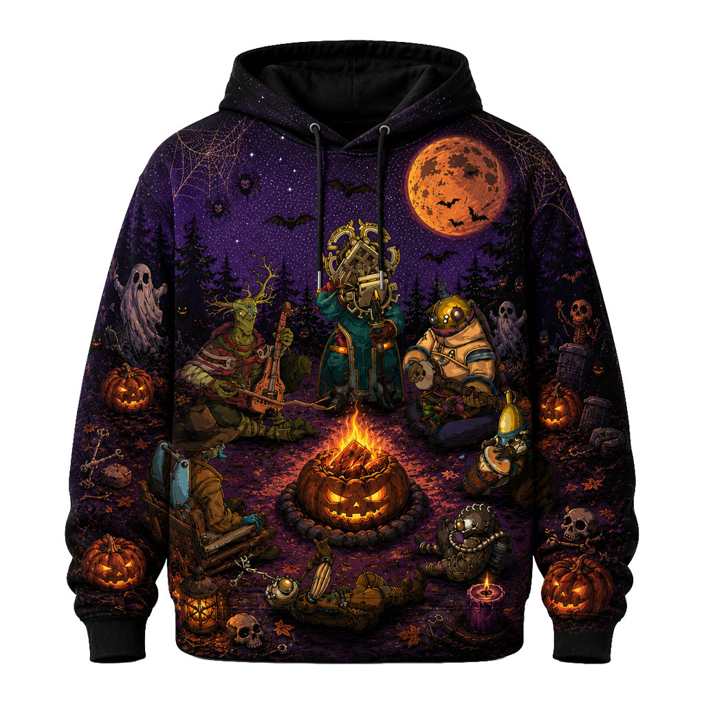Outer Wilds Merch 2026 Campfire Scene Outer Wilds Hoodie Halloween Outfits Gift For Gamers - Kdjoy
