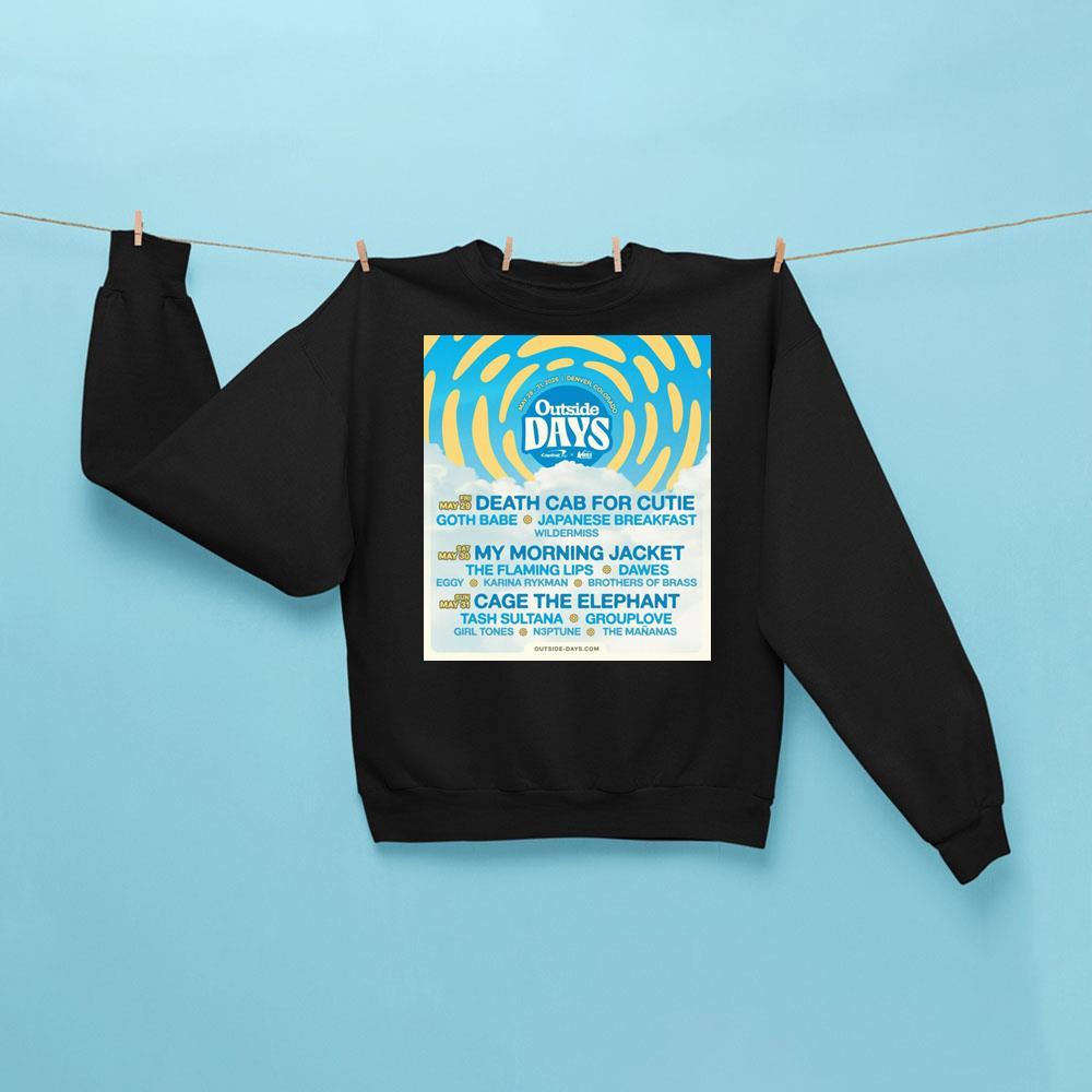 Outside Days Festival 2026 Sweatshirt Black Cool Gifts For Music Lovers - Kdjoy