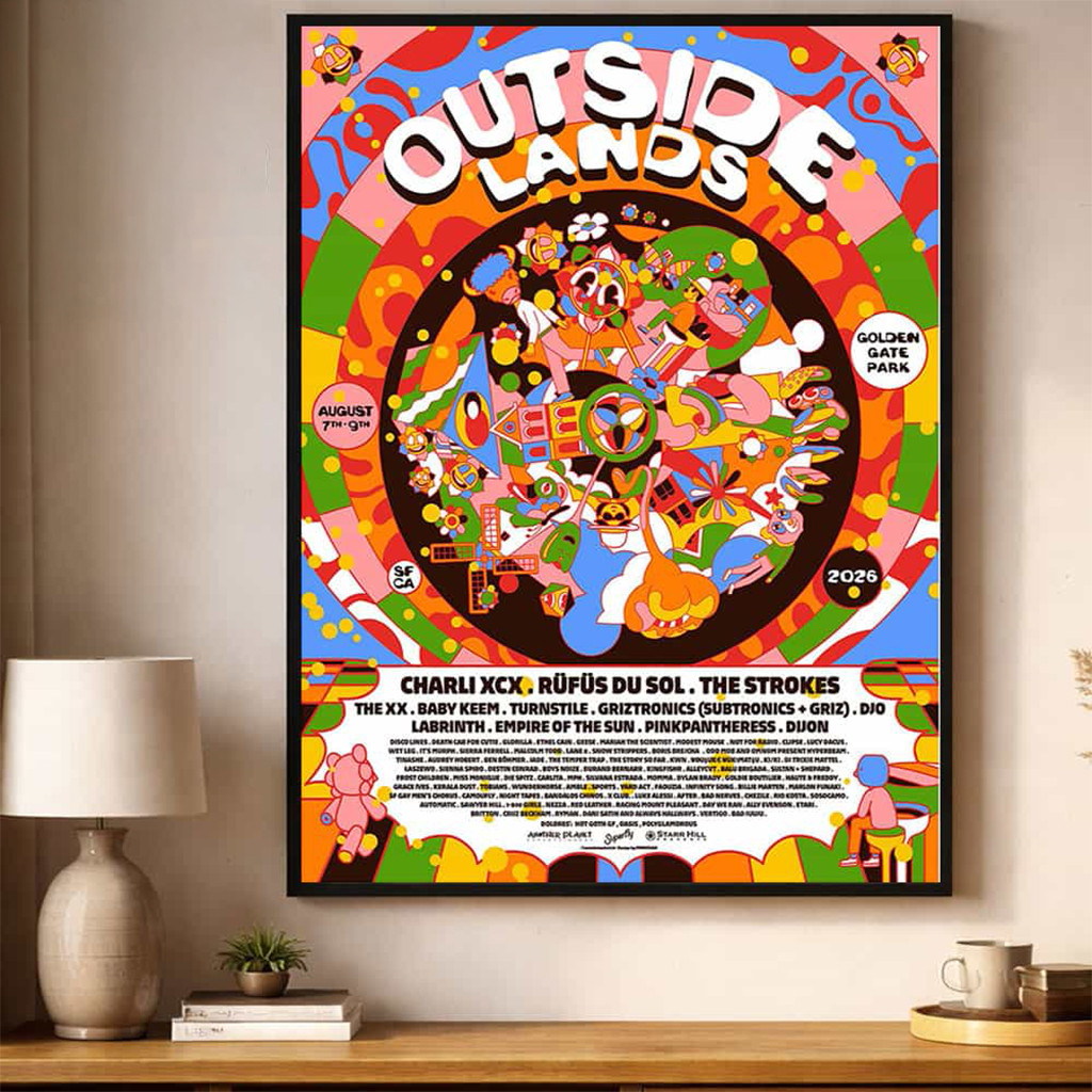 Outside Lands 2026 Golden Gate Park In San Francisco Poster Outside Lands Merch Gift Ideas - Kdjoy