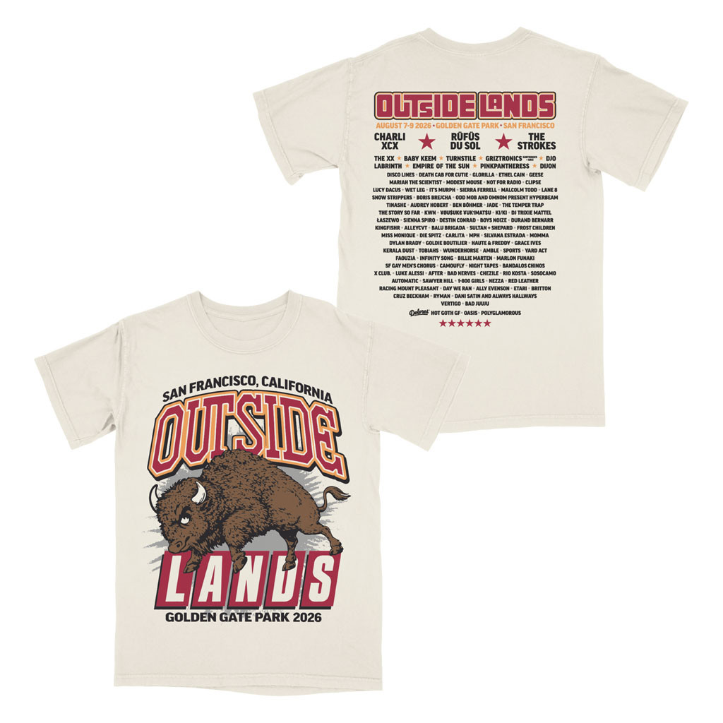 Outside Lands Merch 2026 Mascot Event T-Shirt Outside Lands Lineup Shirt Festival Outfits - Kdjoy