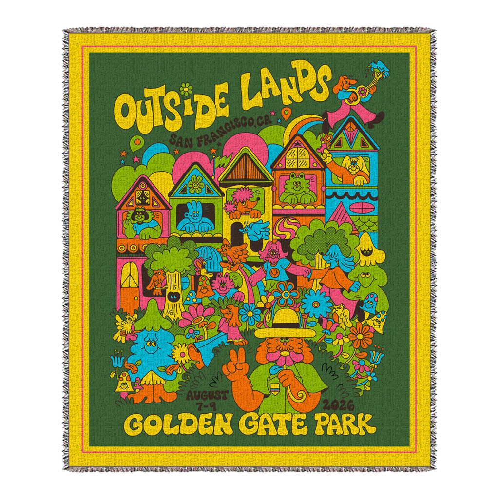 Outside Lands Merch 2026 Painted Blanket Gift Ideas For Music Lovers - Kdjoy Outside Lands Merch 2026 Painted Blanket Gift Ideas For Music Lovers - Kdjoy