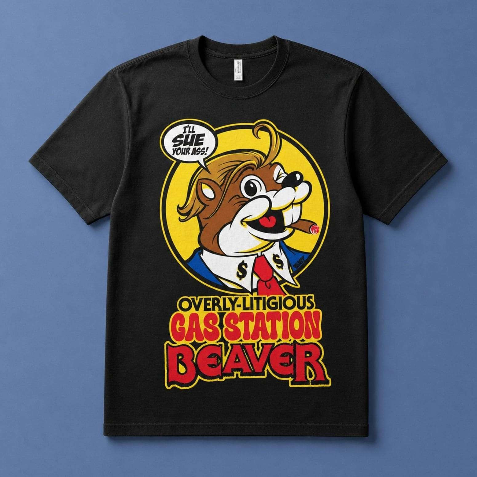 Overly-Litigious Gas Station Beaver Shirt Buc-ee's Merch Best Gifts For Friends - Kdjoy
