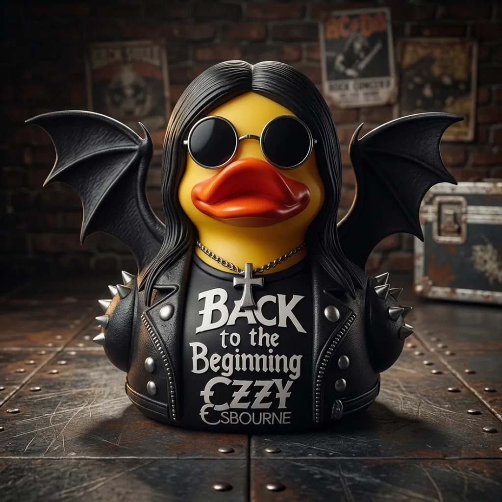 Ozzy Osbourne Bat Wings Duck Funko Pop Back To The Beginning Ozzy Osbourne Merch Gift For Fans - Kdjoy