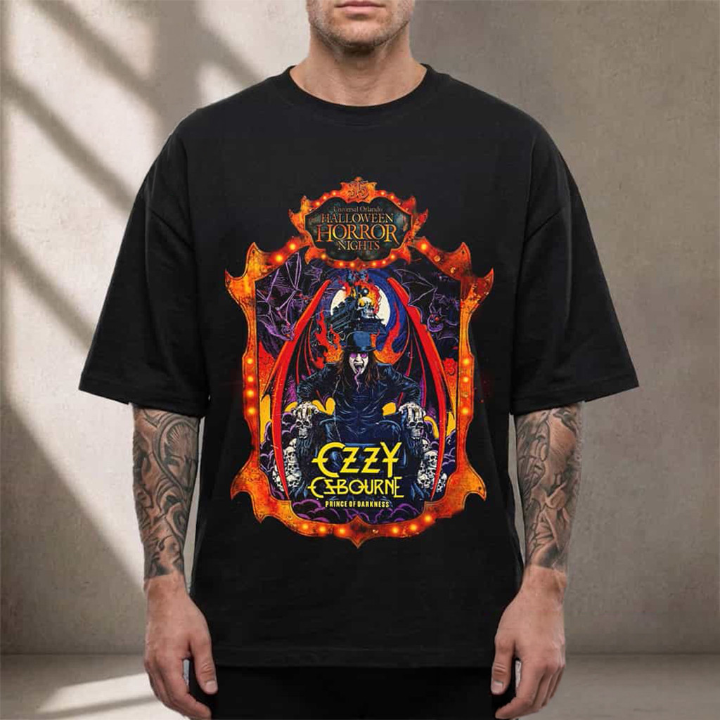 Ozzy Osbourne Merch Prince Of Darkness Halloween Horror Nights 2026 Universal Orlando T-Shirt - Kdjoy Ozzy Osbourne Merch Prince Of Darkness Halloween Horror Nights 2026 Universal Orlando T-Shirt - Kdjoy