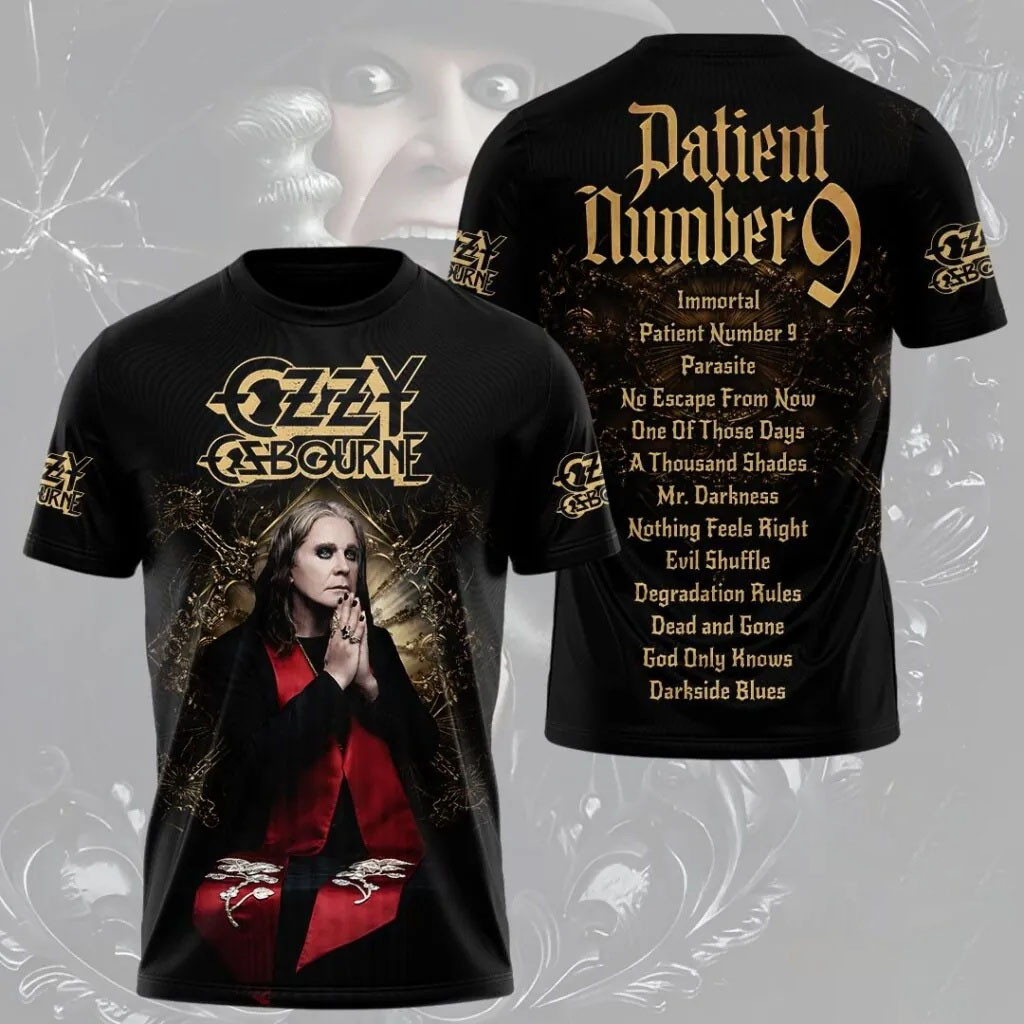 Ozzy Osbourne Patient Album Tracklist T-Shirt 2026 Ozzy Osbourne Merch Gift For Music Lovers - Kdjoy Ozzy Osbourne Patient Album Tracklist T-Shirt 2026 Ozzy Osbourne Merch Gift For Music Lovers - Kdjoy