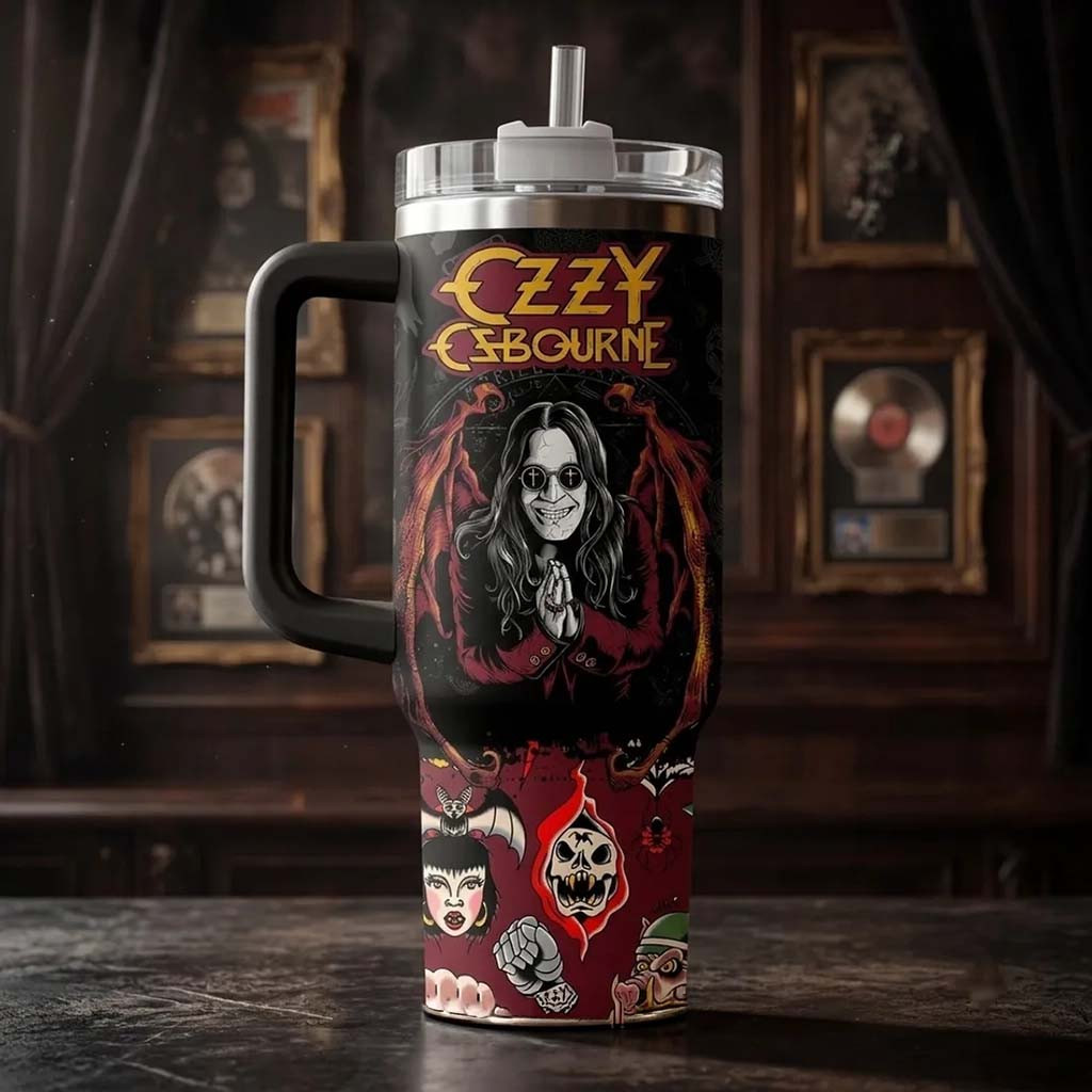 Ozzy Osbourne Prince of Darkness 40oz Tumbler Ozzy Osbourne Merch Music Lover Gift For Dad - Kdjoy Ozzy Osbourne Prince of Darkness 40oz Tumbler Ozzy Osbourne Merch Music Lover Gift For Dad - Kdjoy