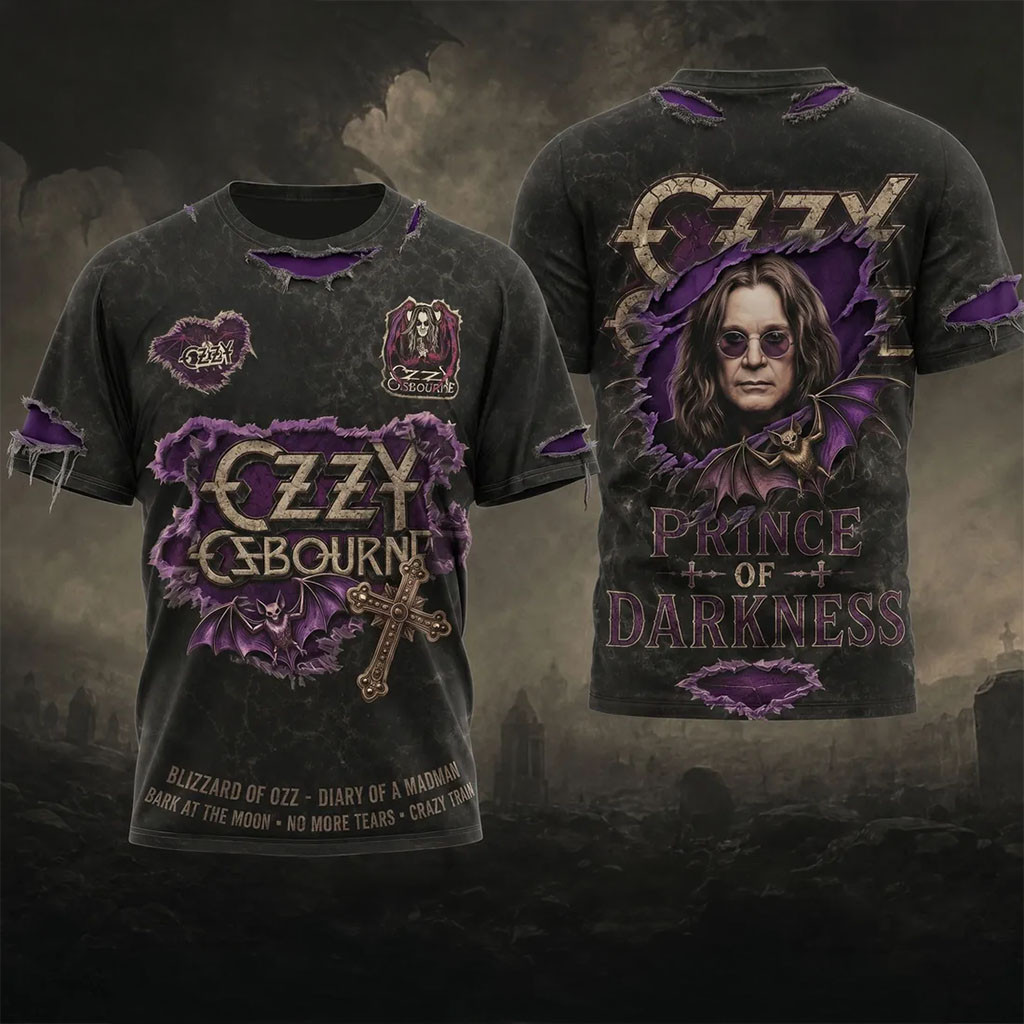 Ozzy Osbourne Prince of Darkness T-Shirt Ozzy Osbourne Merch Vintage Tees Gifts For Dad - Kdjoy Ozzy Osbourne Prince of Darkness T-Shirt Ozzy Osbourne Merch Vintage Tees Gifts For Dad - Kdjoy