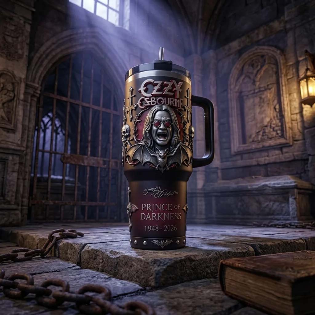 Ozzy Osbourne Prince of Darkness Tumbler Ozzy Osbourne Merch Present For Music Lovers - Kdjoy
