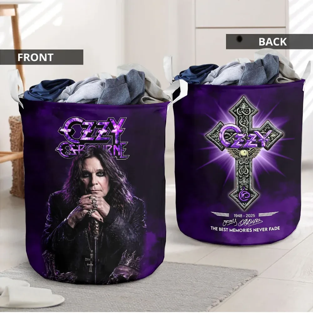 Ozzy Osbourne The Best Memories Never Fade Laundry Basket Ozzy Osbourne Merch Home Decor - Kdjoy