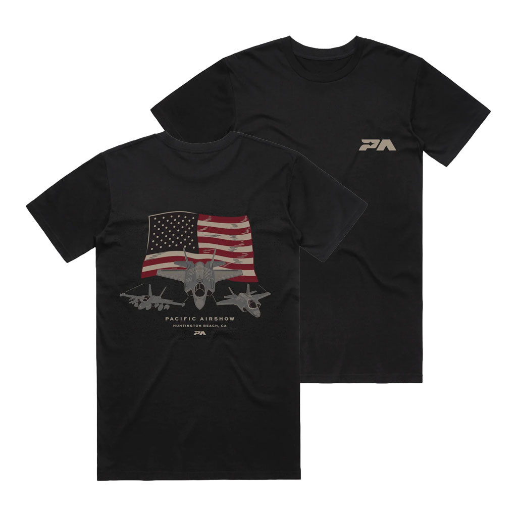 Pacific Airshow Merch 2026 Patriots T-Shirt USA Flag Shirt Best Gift For Stepdad - Kdjoy