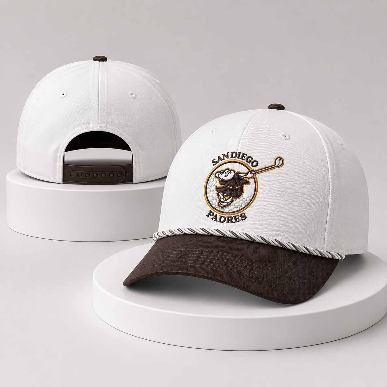 Padres Golf Day Hat 2026 Embroidered San Diego Padres Merch Gifts For Fans - Kdjoy