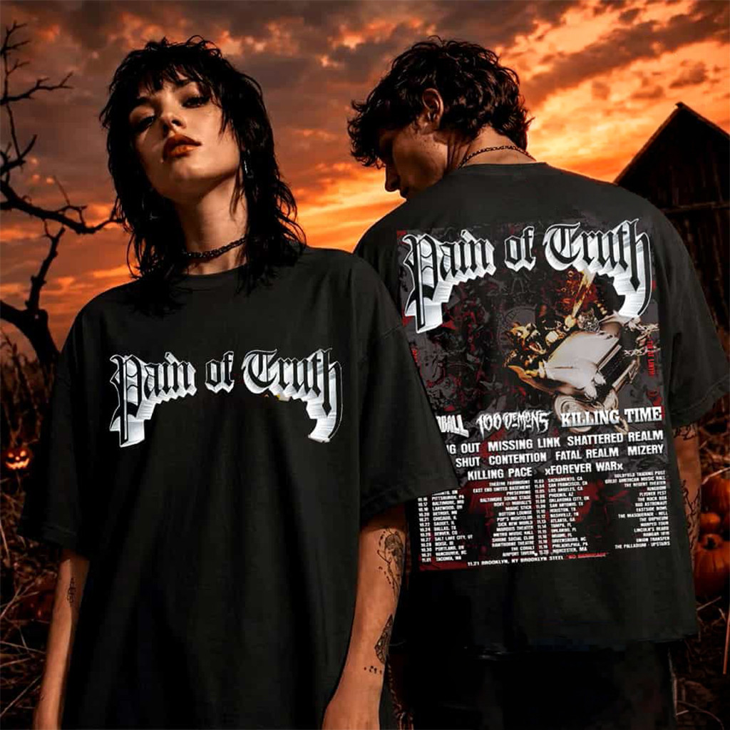 Pain Of Truth North America Fall Tour 2026 Schedule Tour Dates T-Shirt Pain Of Truth Merch - Kdjoy