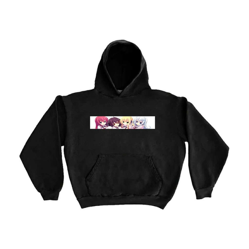 Paradise Society Merch 2026 Nyacrew Box Logo Hoodie Present For Anime Fans - Kdjoy
