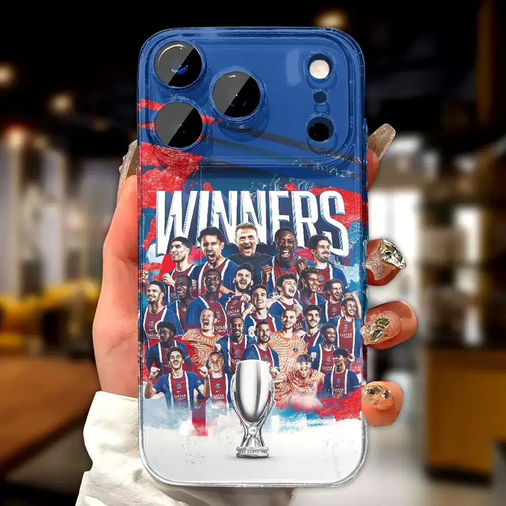 Paris Saint-Germain 2026 UEFA Super Cup Winners Phone Case Paris Saint-Germain FC Merch - Kdjoy