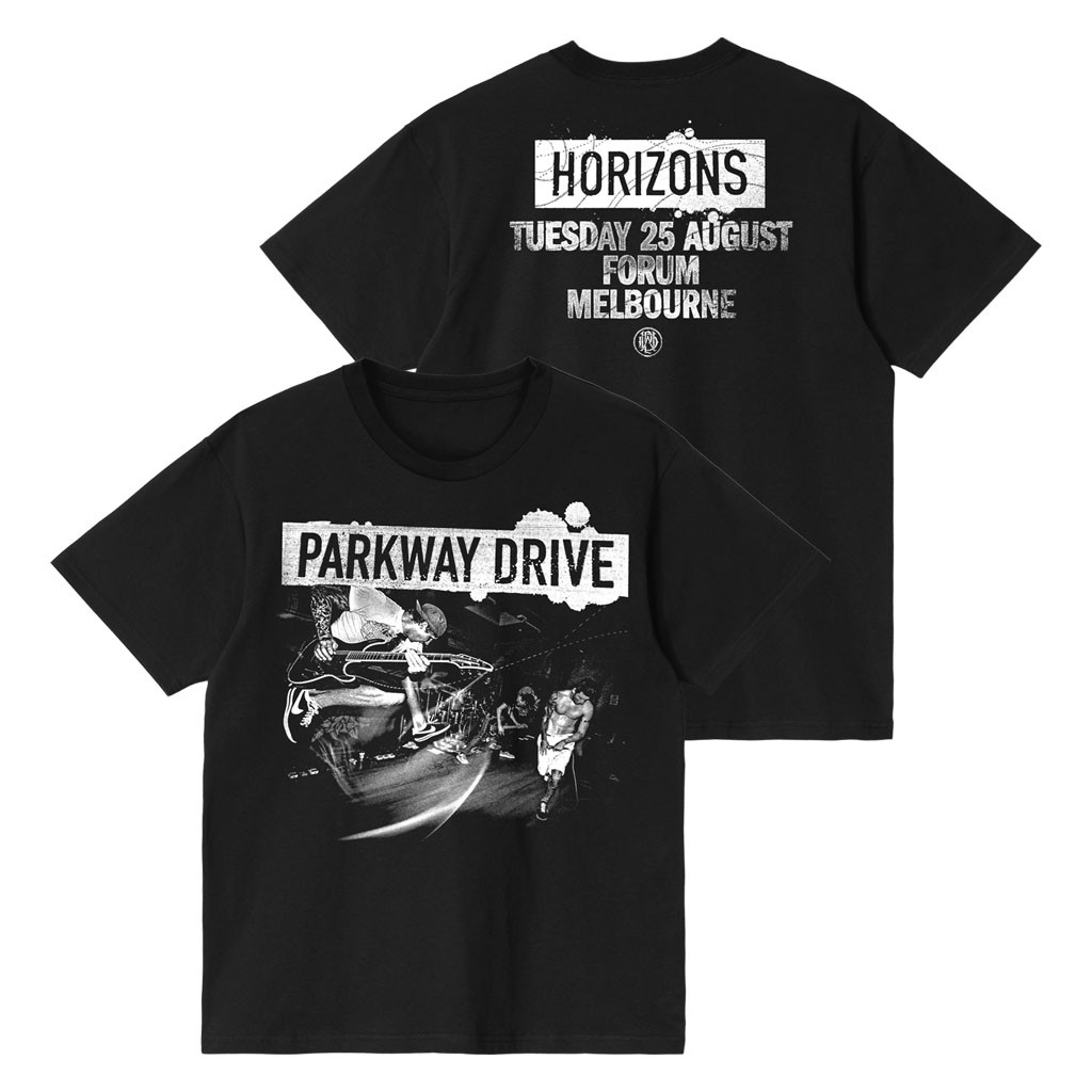 Parkway Drive Rock Merch 2026 Melbourne Horizons AUG 25 T-Shirt Parkway Drive Tour Merch - Kdjoy Parkway Drive Rock Merch 2026 Melbourne Horizons AUG 25 T-Shirt Parkway Drive Tour Merch - Kdjoy