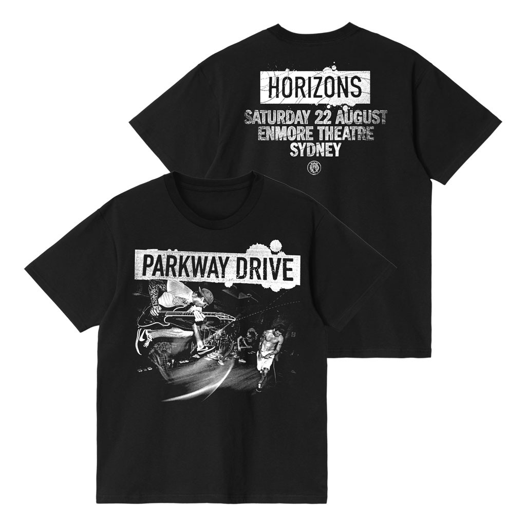 Parkway Drive Rock Merch 2026 Sydney Horizons AUG 22 T-Shirt Black Best Gift For Band Fans - Kdjoy Parkway Drive Rock Merch 2026 Sydney Horizons AUG 22 T-Shirt Black Best Gift For Band Fans - Kdjoy
