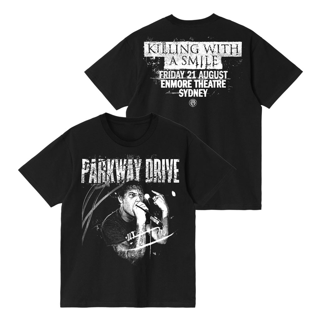 Parkway Drive Rock Merch 2026 Sydney KWAS AUG 21 T-Shirt Best Gift For Band Fans - Kdjoy Parkway Drive Rock Merch 2026 Sydney KWAS AUG 21 T-Shirt Best Gift For Band Fans - Kdjoy