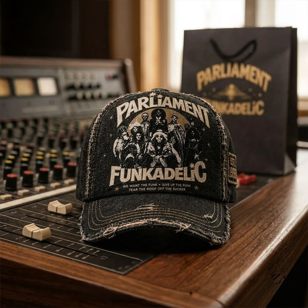 Parliament Funkadelic Distressed Hat Cool Funk Band Baseball Cap Parliament Funkadelic Fan Gift - Kdjoy