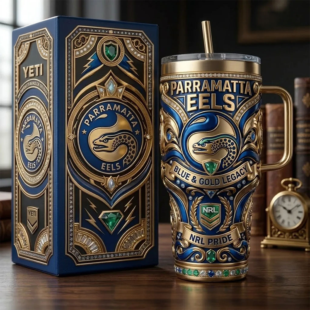 Parramatta Eels Blue And Gold Legacy Stanley Tumbler Eels Merch Present For Rugby Lovers - Kdjoy