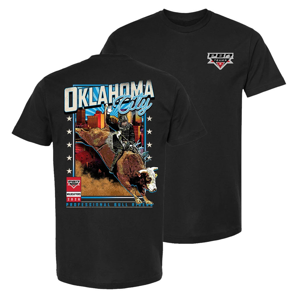 PBR Merch Oklahoma Wildcatters 2026 Event T-Shirt Black Best Gift For Bull Rider PBR Merch Oklahoma Wildcatters 2026 Event T-Shirt Black Best Gift For Bull Rider
