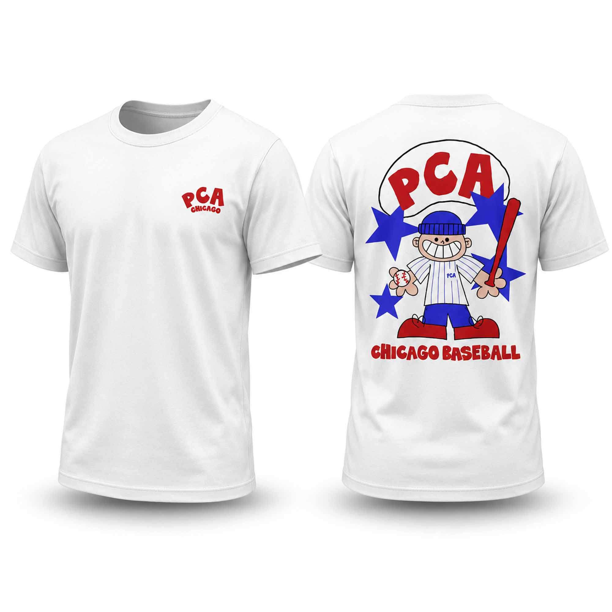 PCA Chicago Baseball Cartoon Mascot T-Shirt Chicago Cubs Shirt Gifts For PCA Fans - Kdjoy