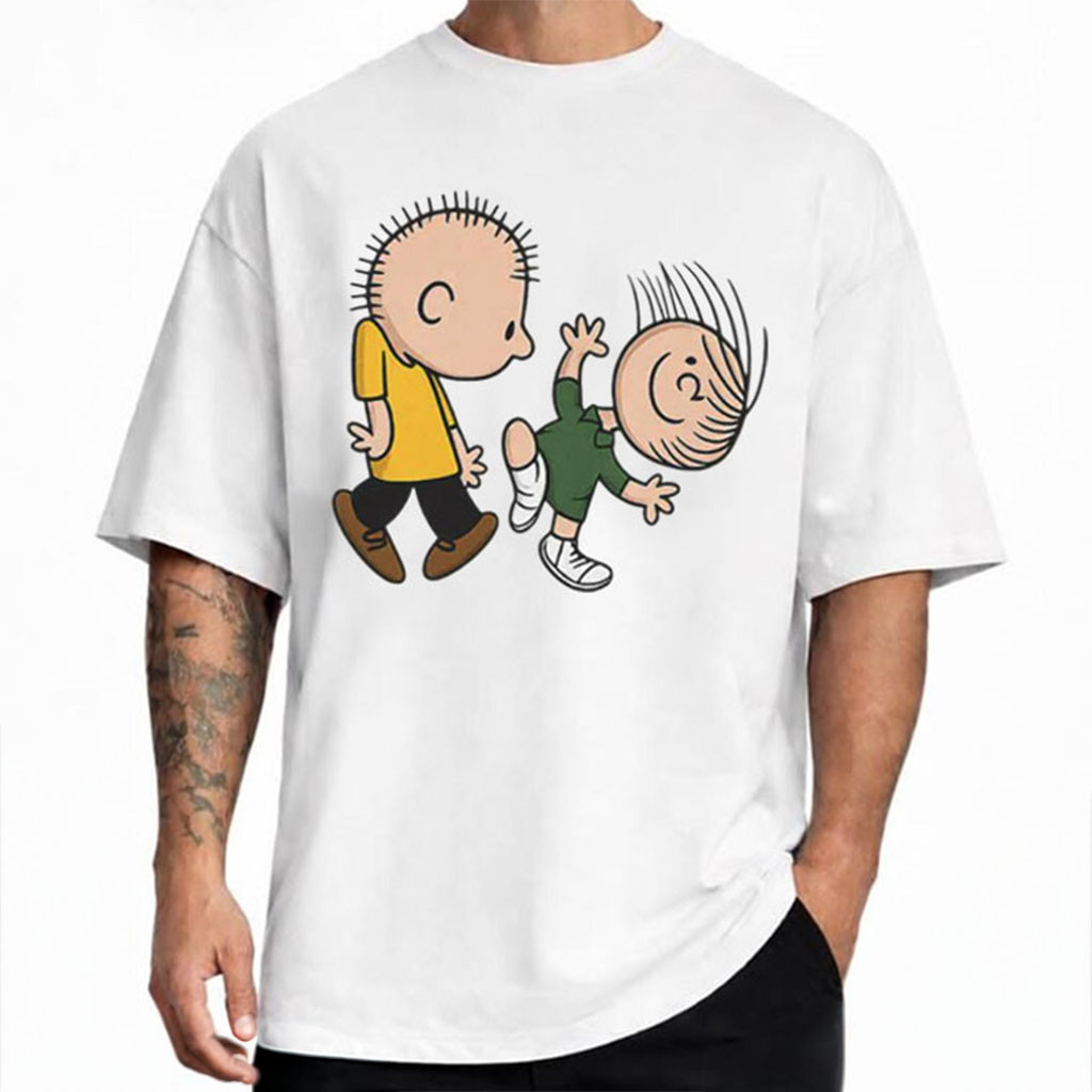 Peanuts Linus Lucy Retro Cartoon Music T-Shirt Peanuts Merch Gift Ideas For Brothers - Kdjoy