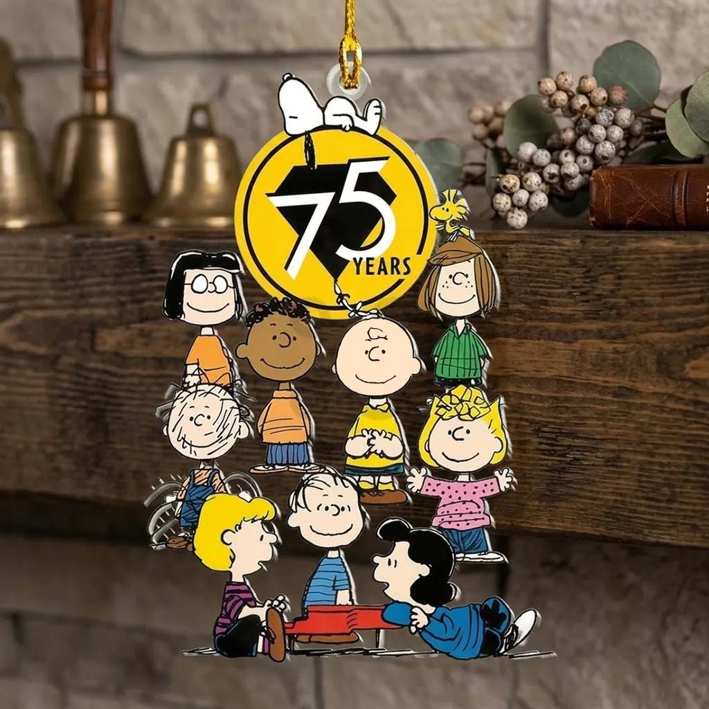Peanuts Snoopy 75th Anniversary Acrylic Christmas Ornament Peanuts Merch Xmas Gift For Family Peanuts Snoopy 75th Anniversary Acrylic Christmas Ornament Peanuts Merch Xmas Gift For Family