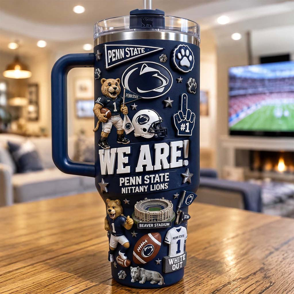 Penn State Nittany Lions Merch 2026 We Are Penn State Nittany Lions Tumbler Football Fan Gifts - Kdjoy