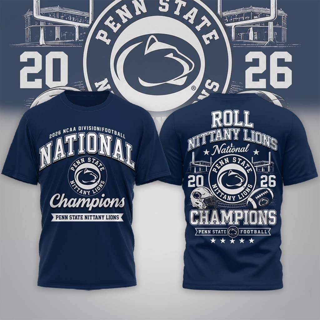 Penn State Nittany Lions Road to Glory 2026 Football Champions Shirt Nittany Lions Merch - Kdjoy