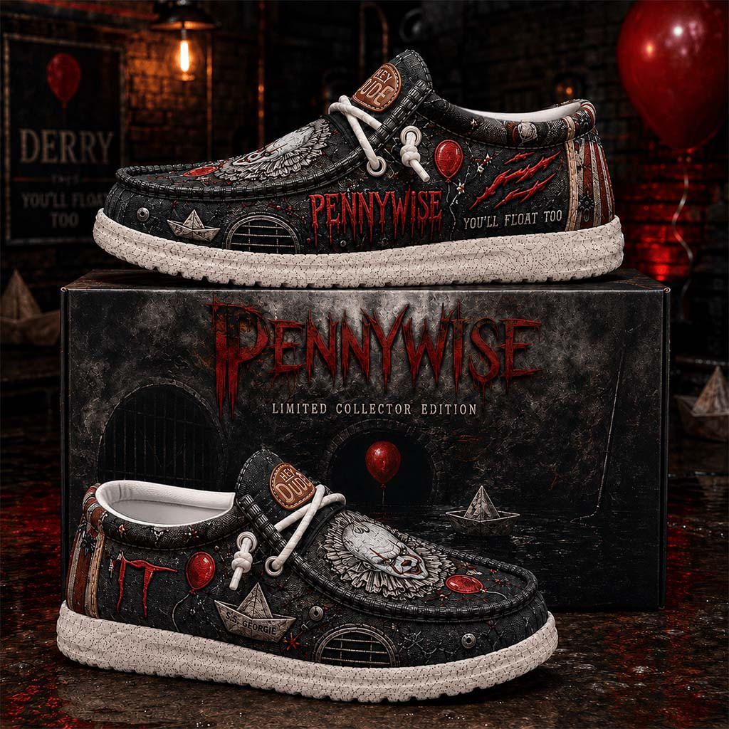 Pennywise You'll Float Too Shoes Pennywise Merch Best Gifts For Horror Movie Lovers - Kdjoy Pennywise You'll Float Too Shoes Pennywise Merch Best Gifts For Horror Movie Lovers - Kdjoy