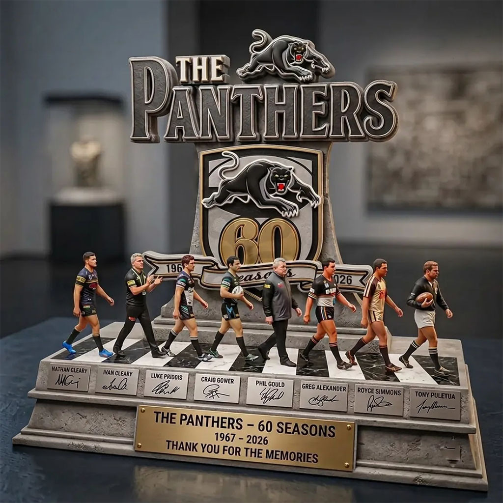 Penrith Panthers 60 Seasons Commemorative Acrylic Plaque Penrith Panthers Merch Fan Gifts - Kdjoy Penrith Panthers 60 Seasons Commemorative Acrylic Plaque Penrith Panthers Merch Fan Gifts - Kdjoy
