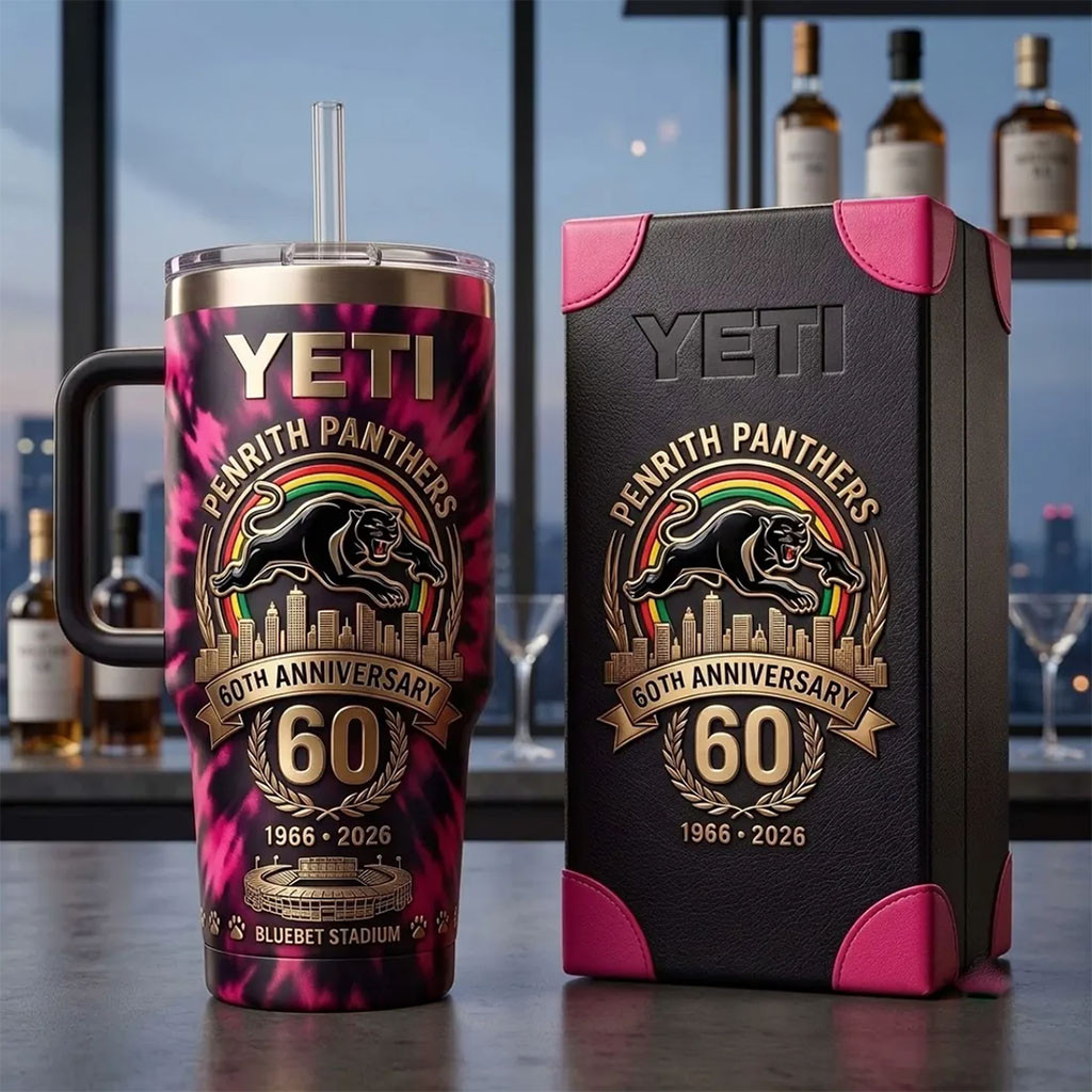 Penrith Panthers 60th Anniversary Tie-Dye Stanley Tumbler Penrith Panthers Merch Gift For Fans - Kdjoy Penrith Panthers 60th Anniversary Tie-Dye Stanley Tumbler Penrith Panthers Merch Gift For Fans - Kdjoy