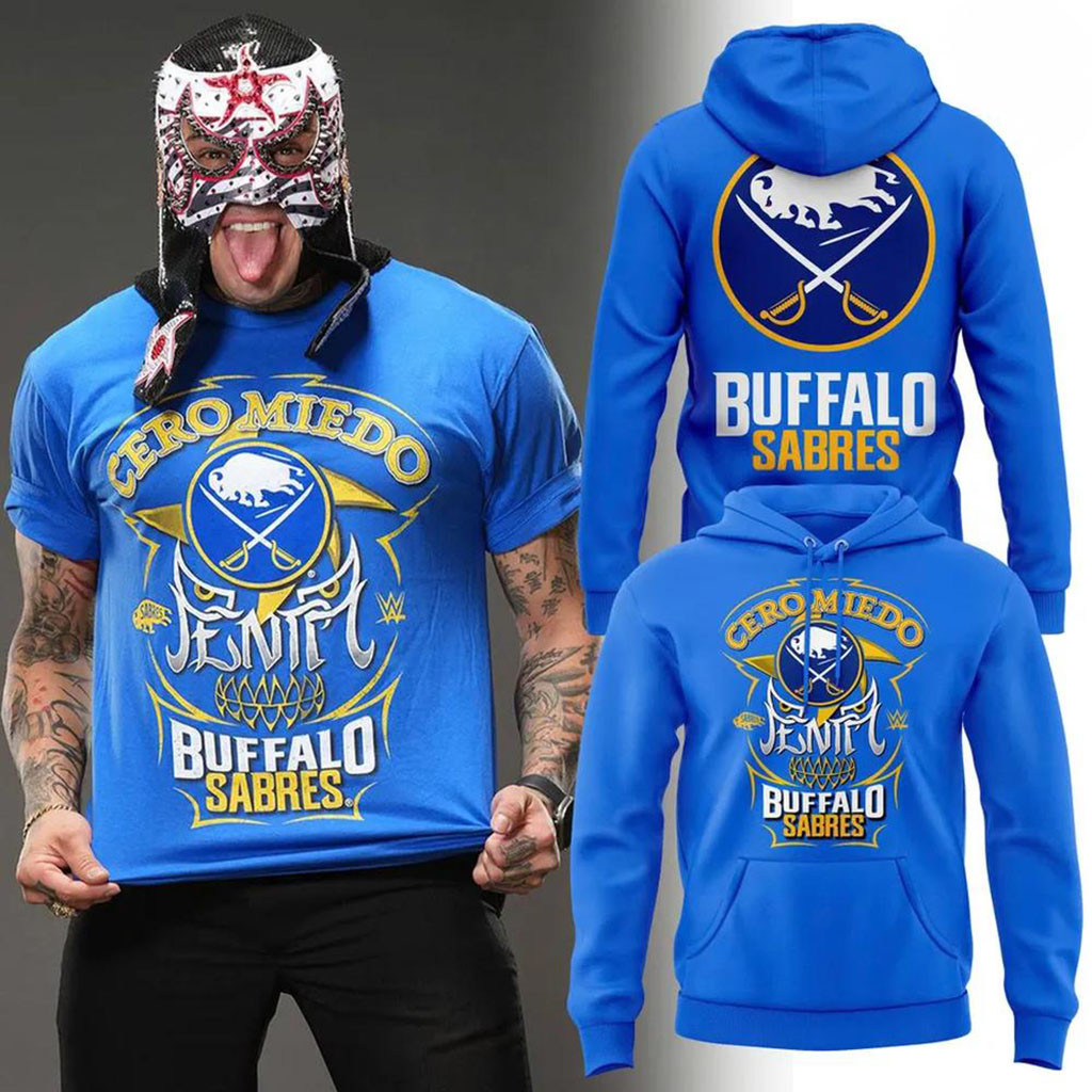 Penta Cero Miedo Buffalo Sabres Lucha Libre Hockey Hoodie Buffalo Sabres Merch Gifts For Dudes - Kdjoy Penta Cero Miedo Buffalo Sabres Lucha Libre Hockey Hoodie Buffalo Sabres Merch Gifts For Dudes - Kdjoy