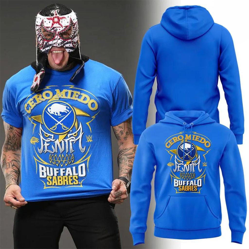 Penta Cero Miedo Buffalo Sabres Lucha Libre Hockey Hoodie Buffalo Sabres Merchandise - Kdjoy