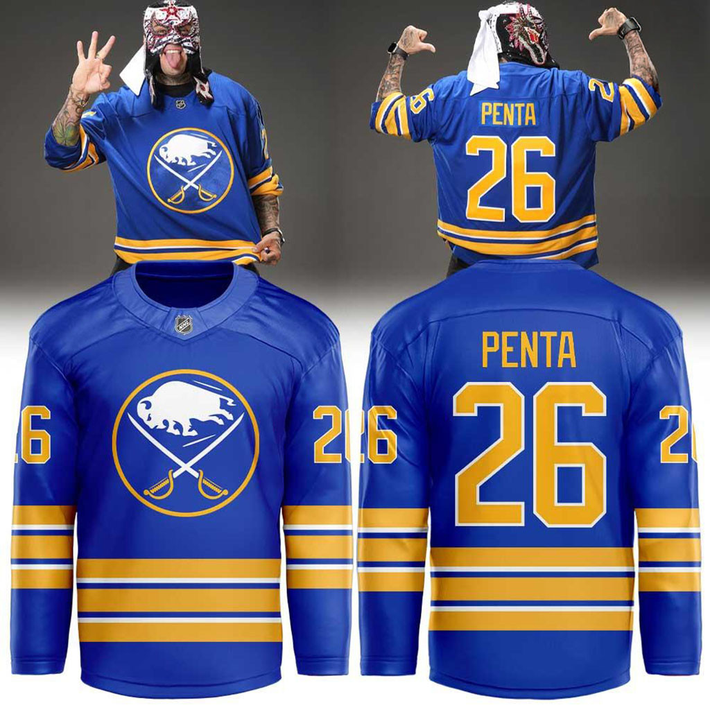 Penta Cero Miedo Buffalo Sabres Lucha Libre Hockey Jersey Buffalo Sabres Merch Gifts For Dad - Kdjoy