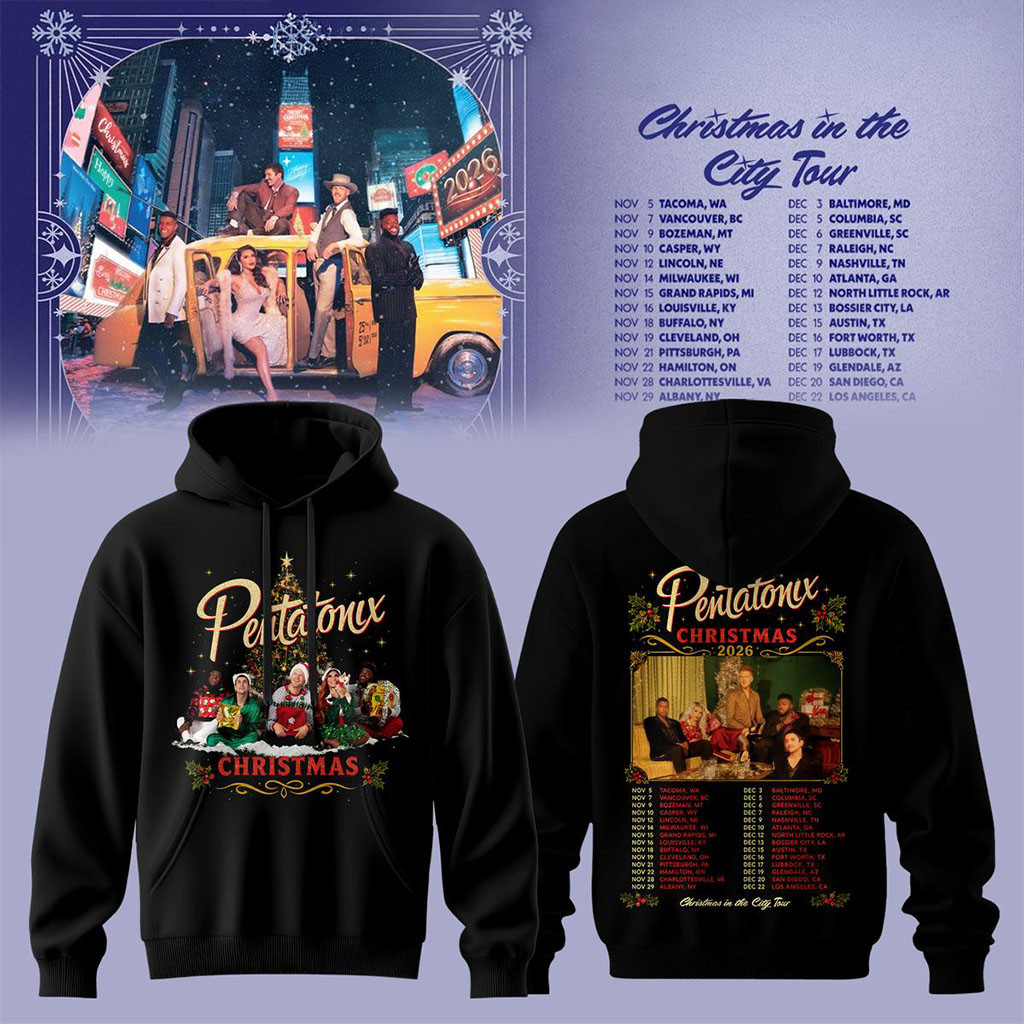 Pentatonix Christmas In The City Tour Hoodie Pentatonix Merch Gifts For Sister