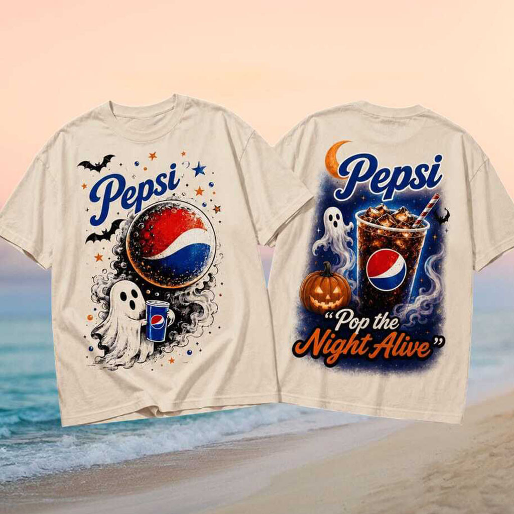 Pepsi Pop The Night Alive Halloween Ghost Shirt Pepsi Merch Halloween Gifts For BFF - Kdjoy