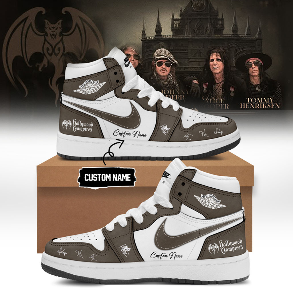 Personalised Hollywood Vampires World Tour 2026 Signed Sneakers Hollywood Vampires Merch Gifts - Kdjoy