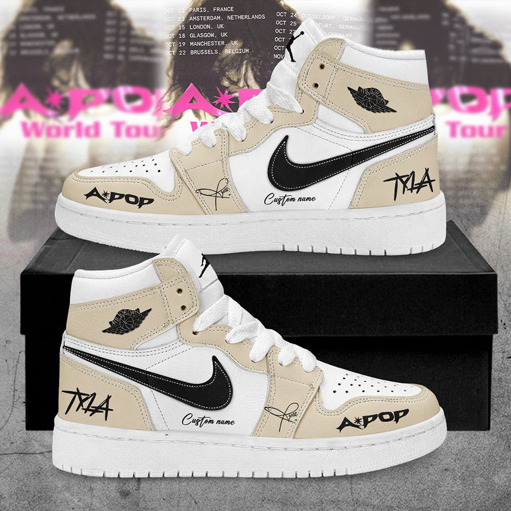 Personalised Tyla APOP World Tour 2026 Sneakers Tyla Merch Music Fan Gear Best Gift For Him - Kdjoy